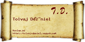 Tolvaj Dániel névjegykártya