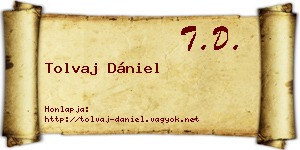 Tolvaj Dániel névjegykártya