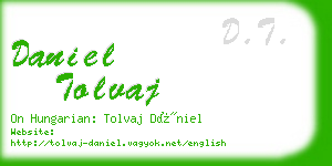 daniel tolvaj business card